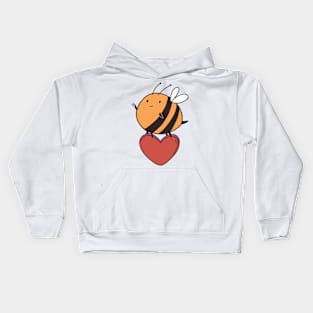 Valentine's Day is for Honey Bee Lovers Cute Kids Hoodie